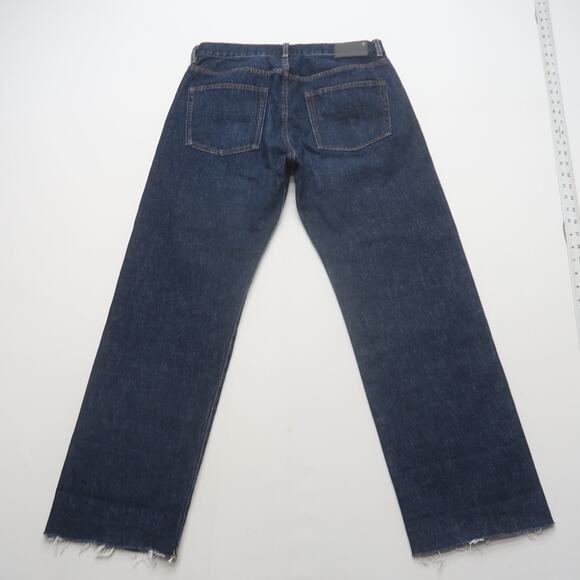 R13 Boyfriend Jeans Size 27 Baggy Oversized Dark Wash Blue - Picture 3 of 12